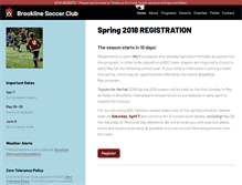 Tablet Screenshot of brooklinesoccer.org